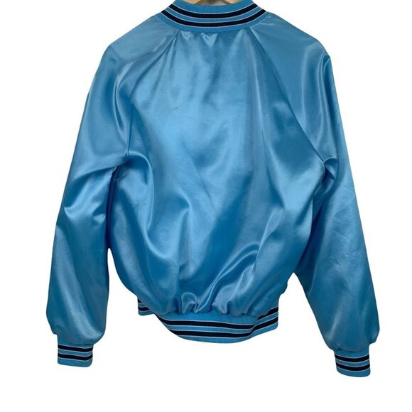 Vintage King Louie Bowling Jacket Size Small Bomber Letterman Blue 80s USA Made - Picture 2 of 6